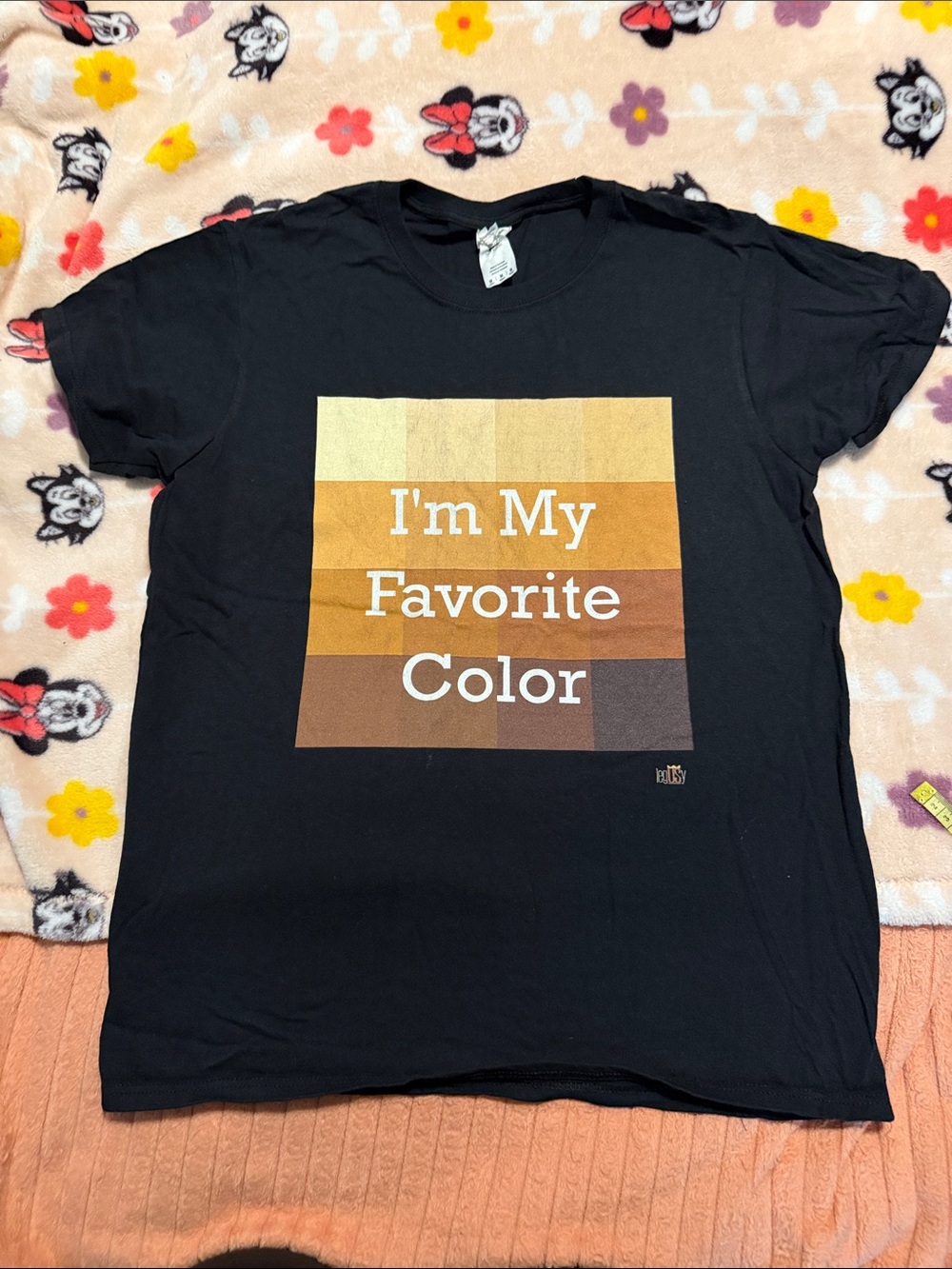 Black Graphic Tee "I'm My Favorite Color"